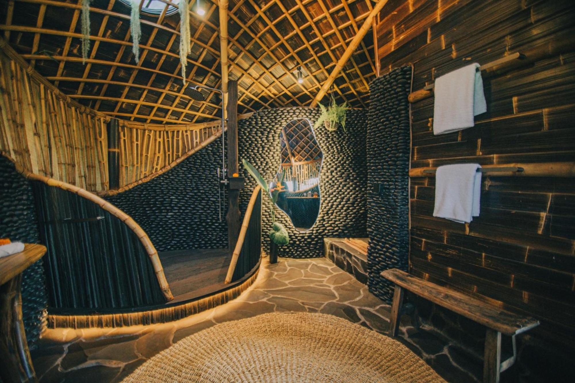 Hideout Eco Bamboo House Bali Villa Selat Szoba fotó
