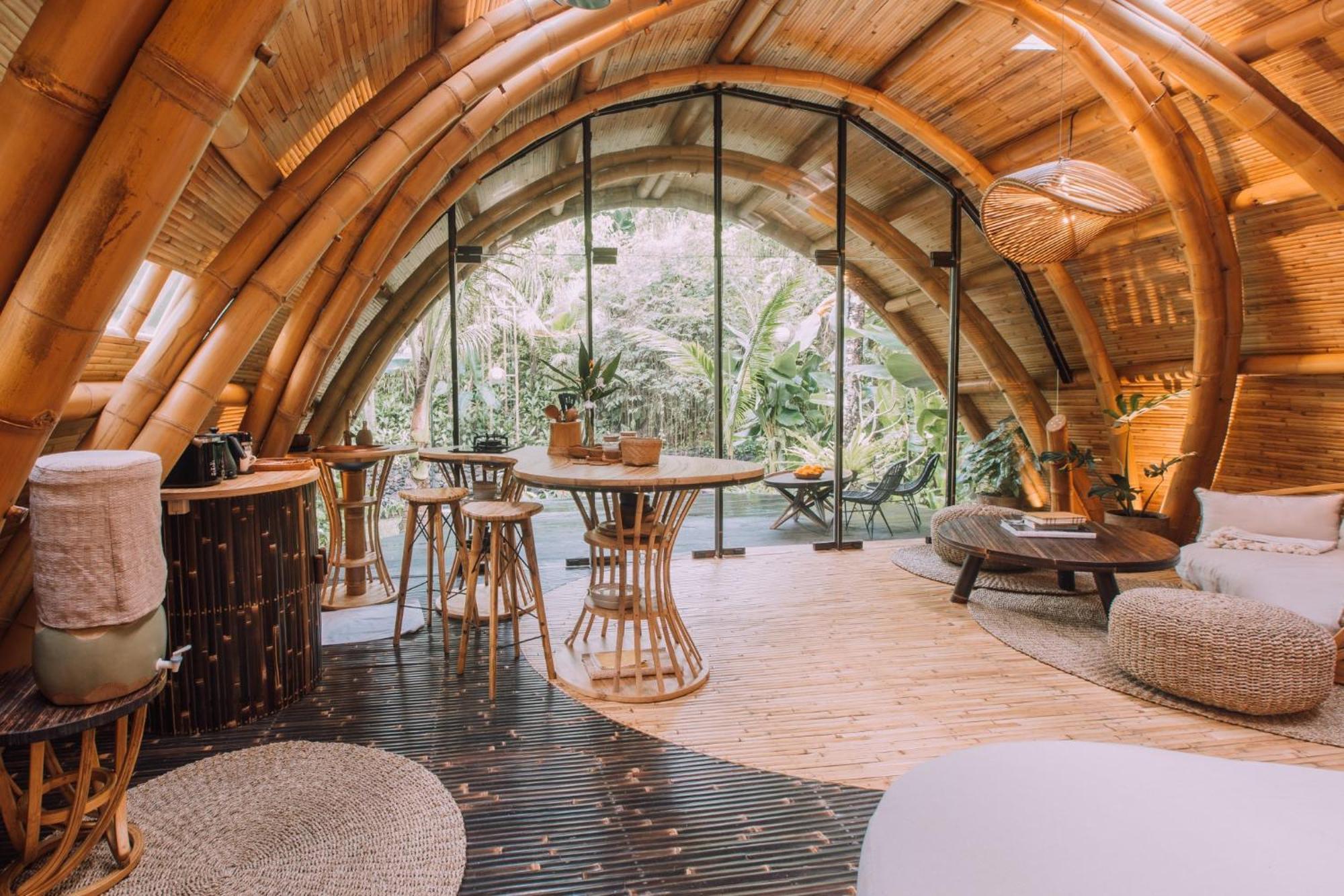 Hideout Eco Bamboo House Bali Villa Selat Szoba fotó