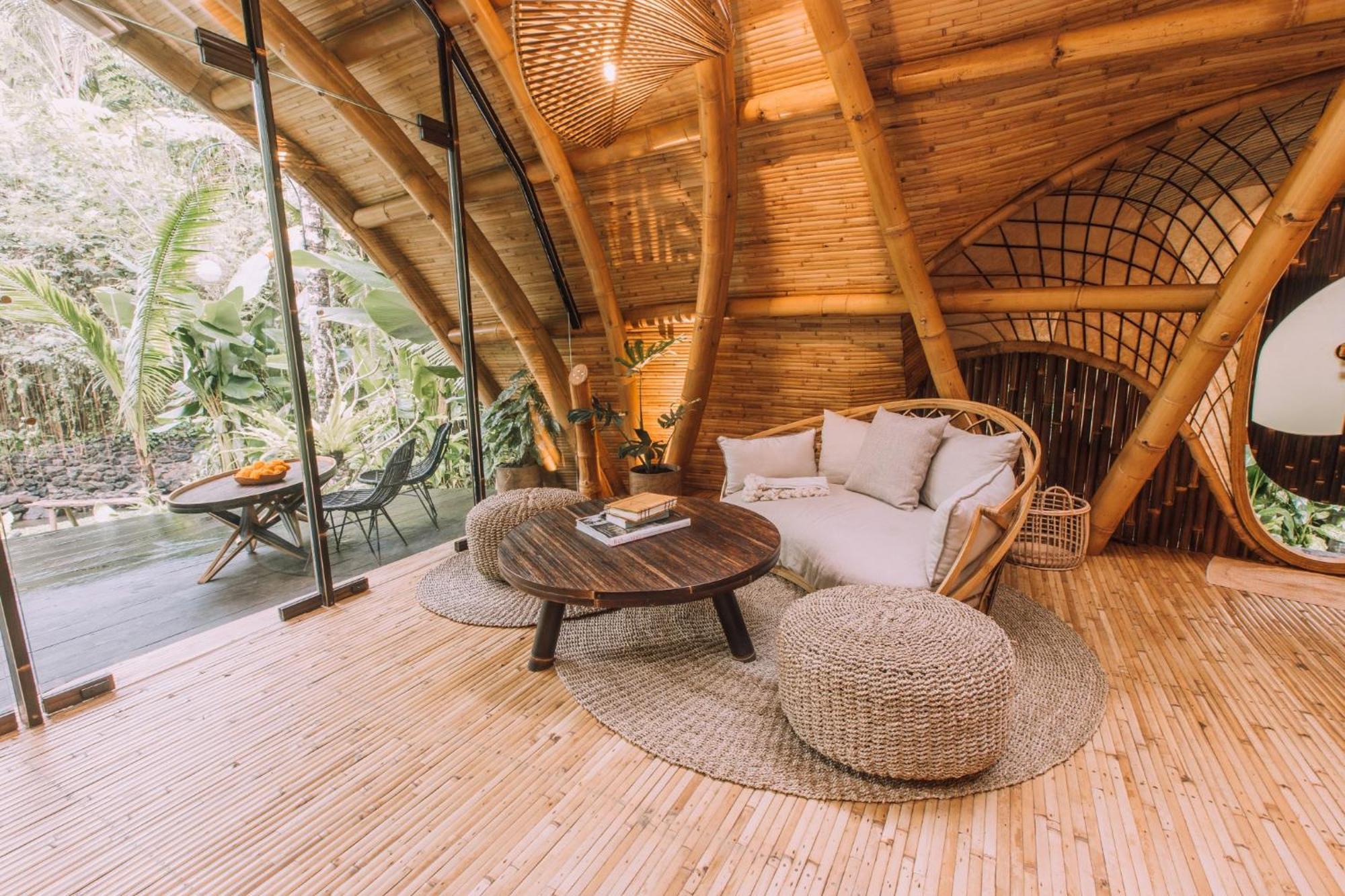 Hideout Eco Bamboo House Bali Villa Selat Szoba fotó