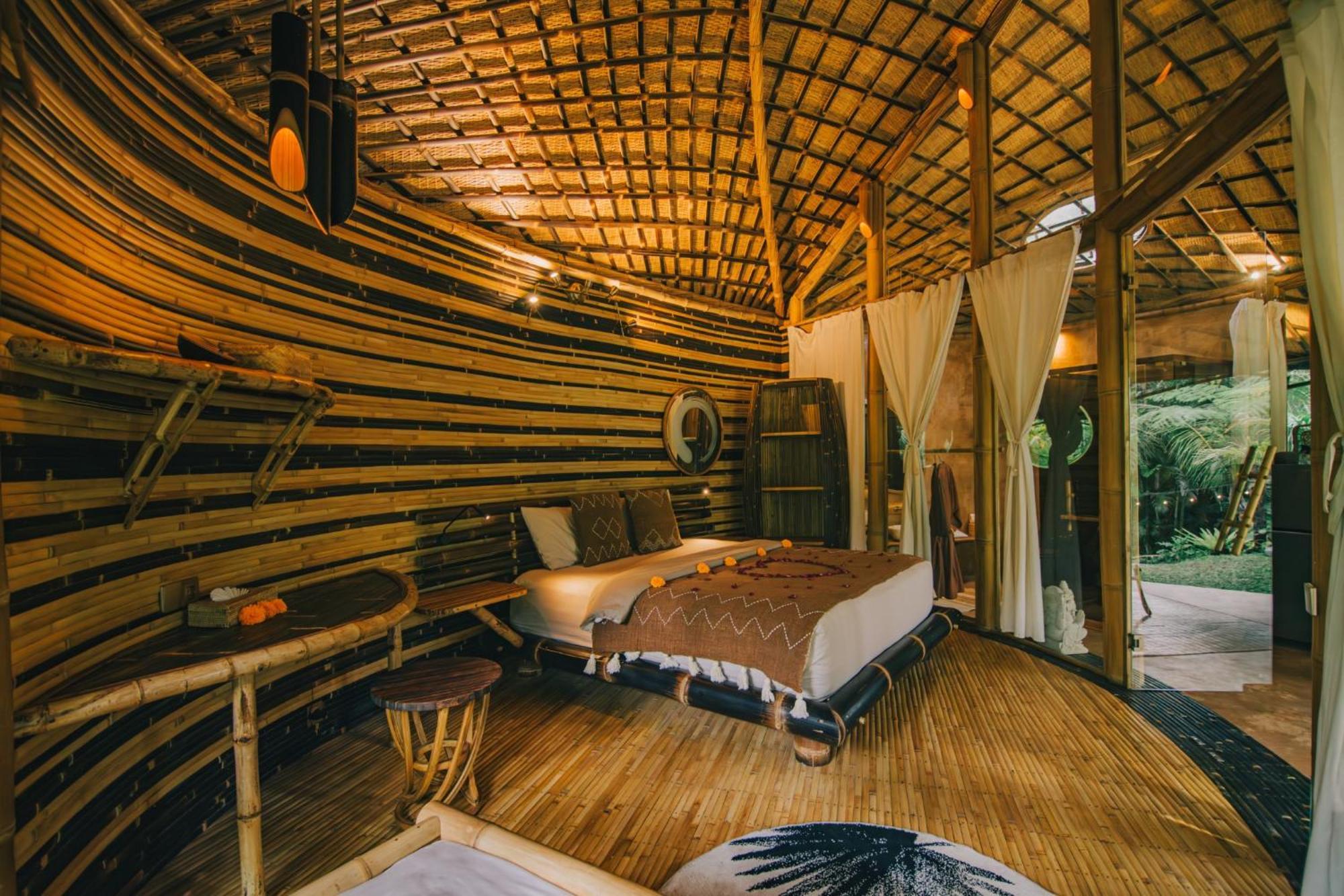 Hideout Eco Bamboo House Bali Villa Selat Szoba fotó