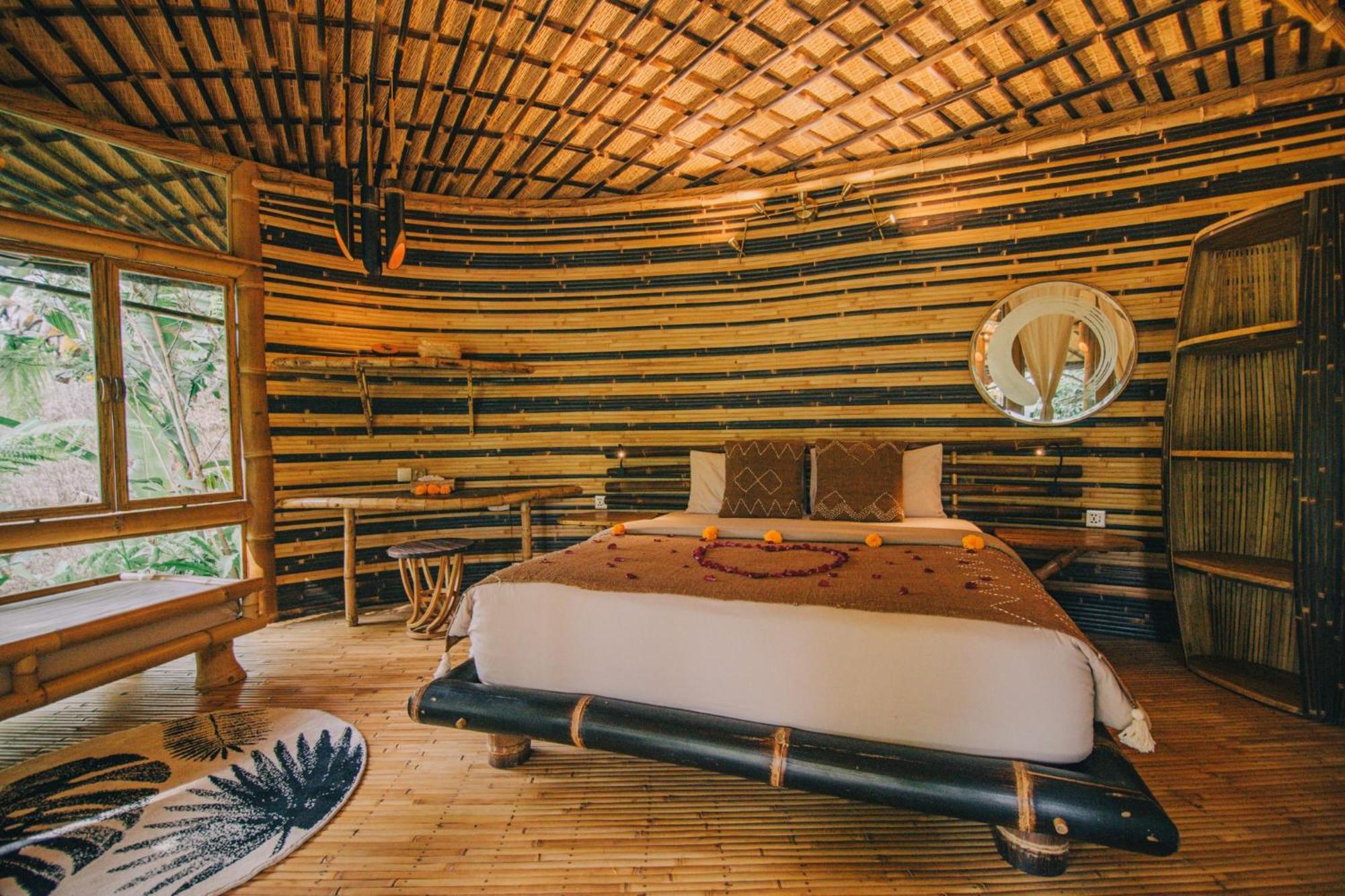 Hideout Eco Bamboo House Bali Villa Selat Szoba fotó