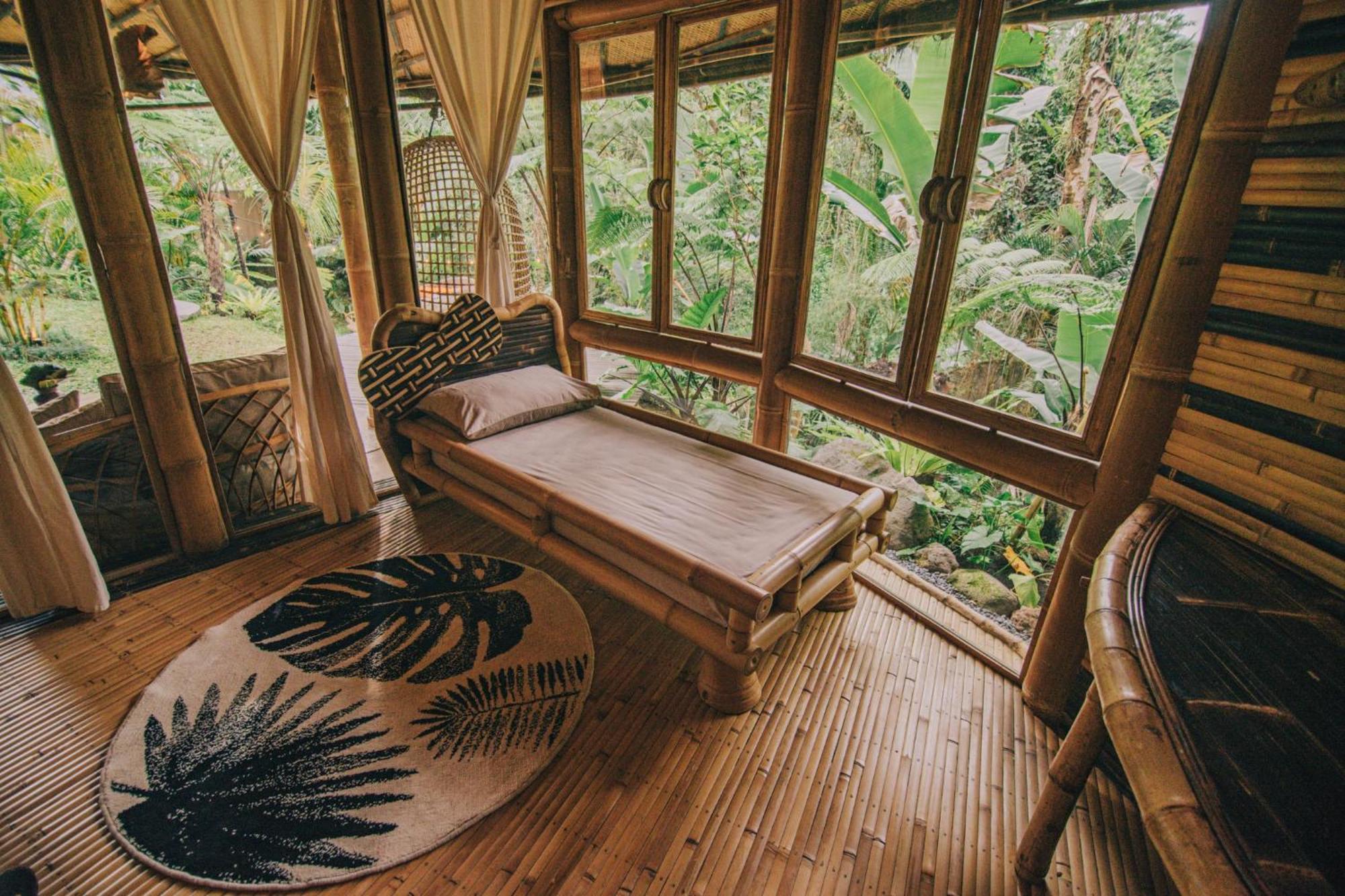 Hideout Eco Bamboo House Bali Villa Selat Szoba fotó