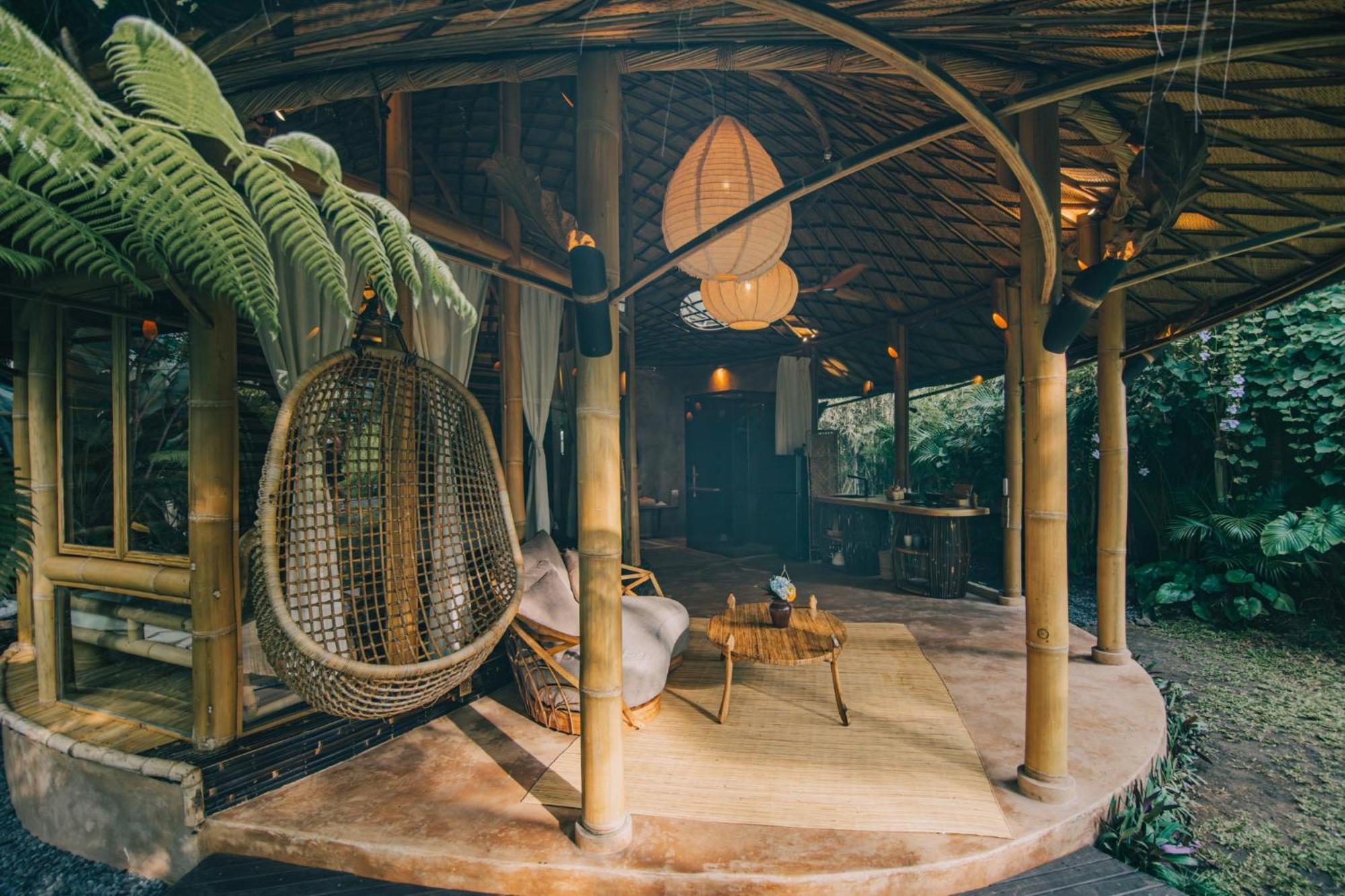 Hideout Eco Bamboo House Bali Villa Selat Szoba fotó