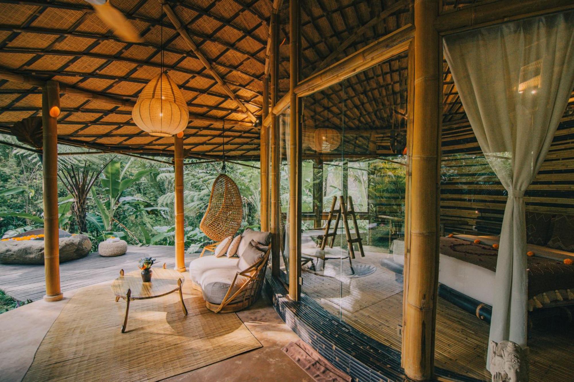 Hideout Eco Bamboo House Bali Villa Selat Szoba fotó